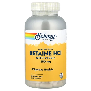 High Potency Betaine HCl with Pepsin, 250 VegCaps