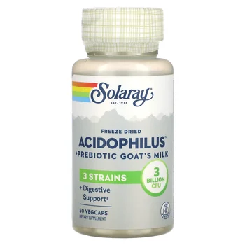 Freeze Dried Acidophilus + Prebiotic Goat's Milk, 3 Billion, 50 VegCaps