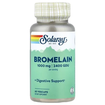 Bromelain, 60 VegCaps (500 mg, 1,200 GDU per Capsule)