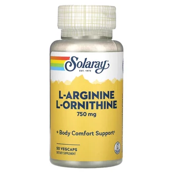 L-Arginine L-Ornithine, 750 mg, 50 VegCaps