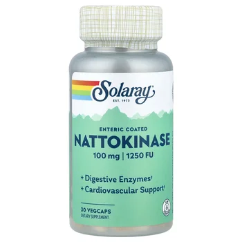Nattokinase, 100 mg (1,250 FU), 30 VegCaps