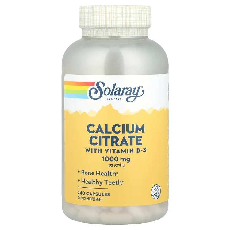 Calcium Citrate with Vitamin D-3, 240 Capsules image 1