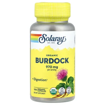 Organic Burdock, 100 Organic Capsules (485 mg per Capsule)