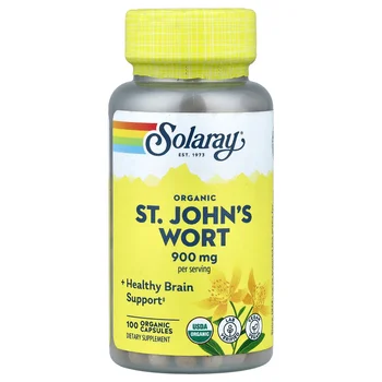 Organic St. John's Wort, 100 Capsules (450 mg per Capsule)