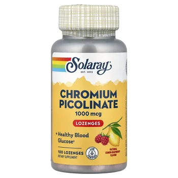 Chromium Picolinate Lozenges, Natural Lemon-Raspberry, 1,000 mcg, 100 Lozenges
