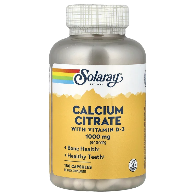 Calcium Citrate with Vitamin D-3, 180 Capsules image 1
