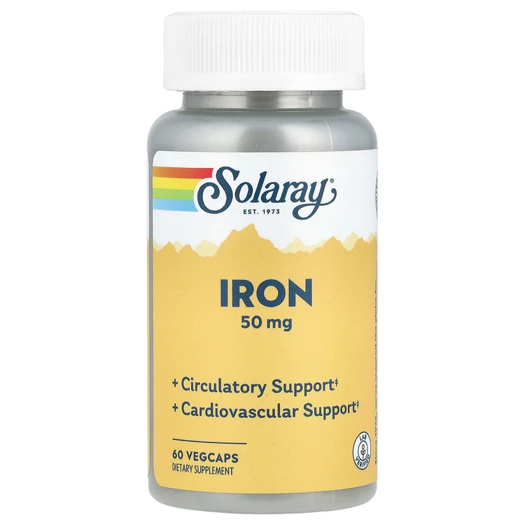 Iron, 50 mg, 60 VegCaps image 1