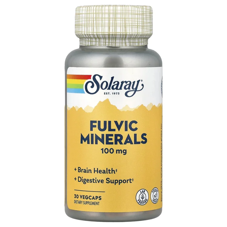 Fulvic Minerals, 100 mg, 30 VegCaps image 1