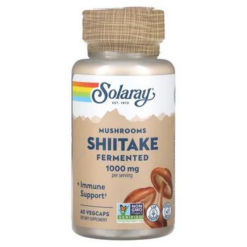 Fermented Shiitake Mushrooms, 60 VegCaps (500 mg per Capsule)
