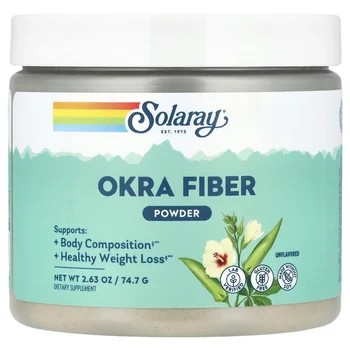 Okra Fiber Powder, Unflavored, 2.63 oz (74.7 g)