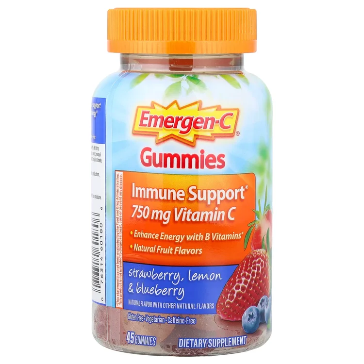 Immune Support Gummies, Strawberry, Lemon & Blueberry, 45 Gummies image 1