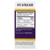 Cyanocobalamin B-12 & Folic Acid, 100 MicroLingual Instant Dissolve Tablets image 2