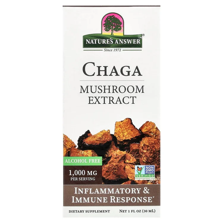 Chaga, Mushroom Extract, Alcohol Free, 1 fl oz (30 ml) image 1
