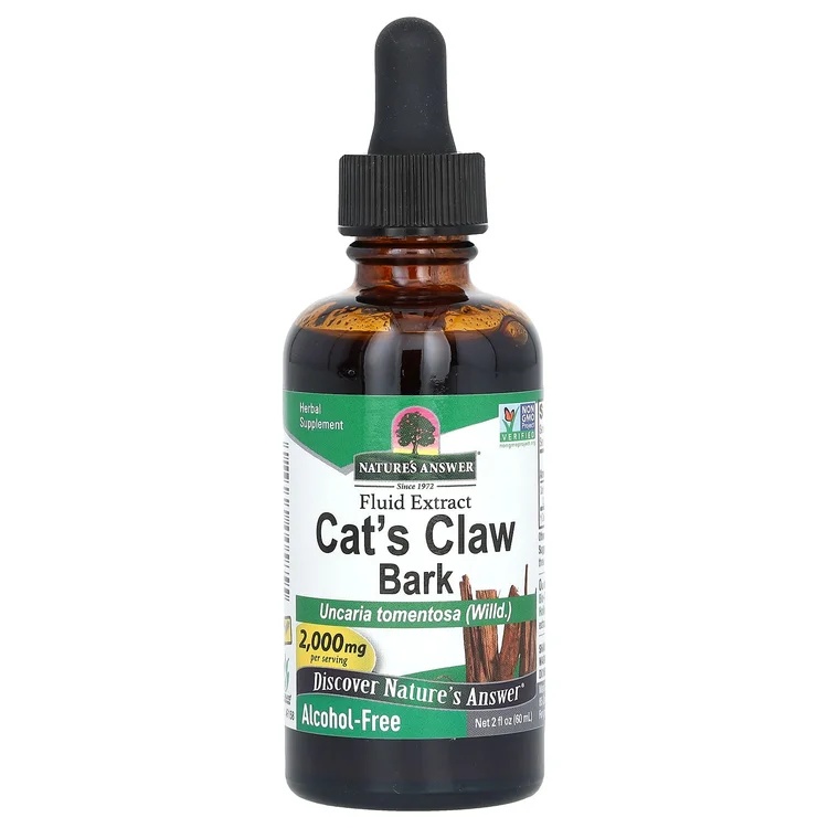 Cat's Claw Bark, Alcohol-Free, 2,000 mg, 2 fl oz (60 ml) image 1