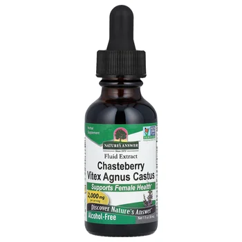 Chasteberry Vitex Agnus Castus, Fluid Extract, Alcohol-Free, 2,000 mg, 1 fl oz (30 ml)