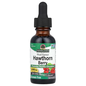 Hawthorn Berry, Fluid Extract, Alcohol-Free, 2,000 mg, 1 fl oz (30 mL)