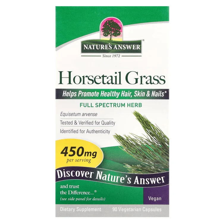 Horsetail Grass, 450 mg, 90 Vegetarian Capsules image 1