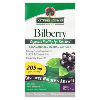 Bilberry, 205 mg, 90 Vegetarian Capsules