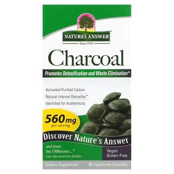 Charcoal, 90 Vegetarian Capsules (280 mg per Capsule)