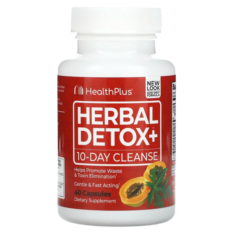 Herbal Detox+, 10-Day Cleanse, 40 Capsules image 1