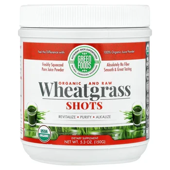 Organic and Raw Wheatgrass Shots, 5.3 oz (150 g)