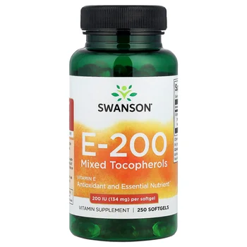 E-200 Mixed Tocopherols, 134 mg (200 IU), 250 Softgels