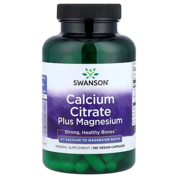 Calcium Citrate Plus Magnesium, 150 Vegan Capsules