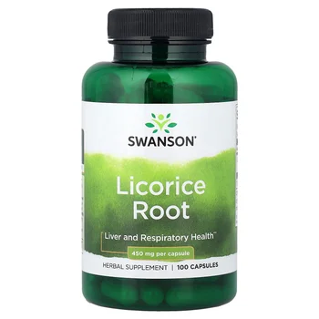 Licorice Root, 450 mg, 100 Capsules