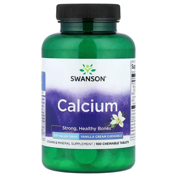 Calcium, Vanilla Cream, 100 Chewable Tablets