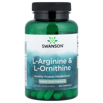 L-Arginine & L-Ornithine, 100 Capsules