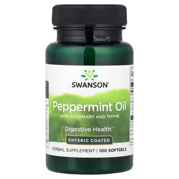 Peppermint Oil with Rosemary and Thyme, 100 Softgels