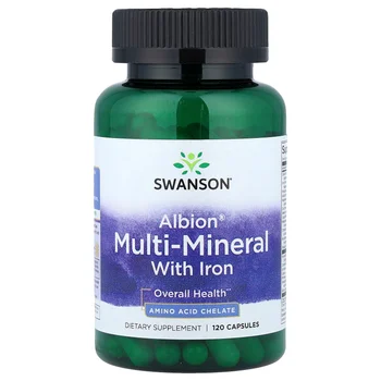 Albion® Multi-Mineral with Iron, 120 Capsules
