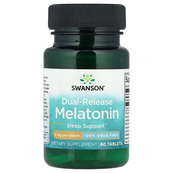 Melatonin, Dual-Release, 3 mg, 60 Tablets