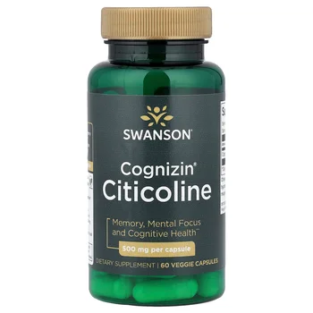 Cognizin® Citicoline, 60 Veggie Capsules (500 mg per Capsule)