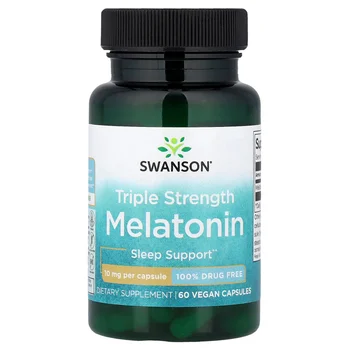 Melatonin, Triple Strength, 10 mg, 60 Vegan Capsules