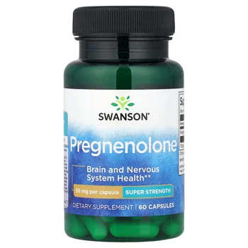 Pregnenolone, Super Strength, 50 mg, 60 Capsules