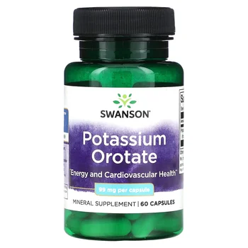 Potassium Orotate, 99 mg, 60 Capsules