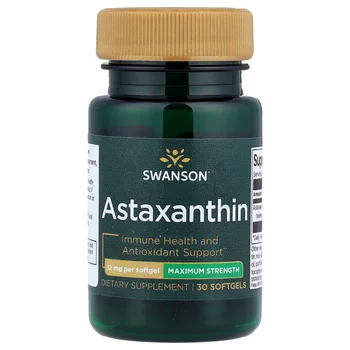 Astaxanthin, Maximum Strength, 12 mg, 30 Softgels