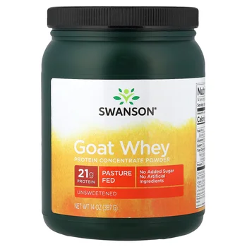 Goat Whey Protein Concentrate Powder, Unsweetened, 14 oz (397 g)