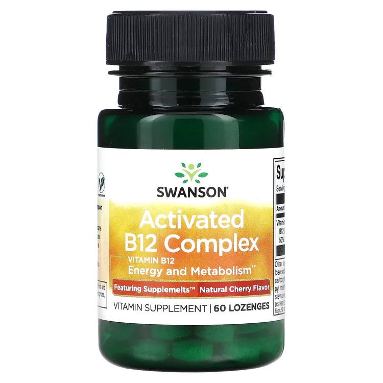 Activated B12 Complex, Natural Cherry, 60 Lozenges (2,000 mcg per Lozenge) image 1