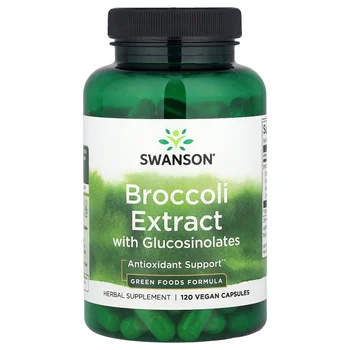 Broccoli Extract with Glucosinolates, 120 Vegan Capsules (600 mg per Capsule)
