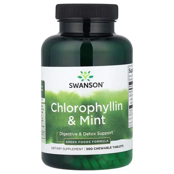Chlorophyllin & Mint, 500 Chewable Tablets