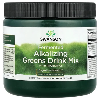 Fermented Alkalizing Greens Drink Mix with Probiotics, 7.4 oz (210 g)