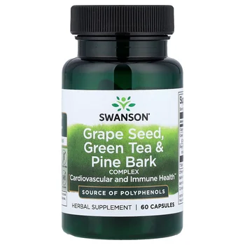 Grape Seed, Green Tea & Pine Bark Complex, 60 Capsules