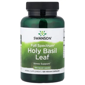 Full Spectrum® Holy Basil Leaf, 400 mg, 120 Vegan Capsules