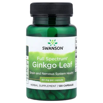 Full Spectrum® Ginkgo Leaf, 60 mg, 120 Capsules