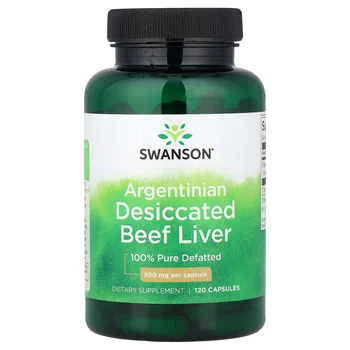 Argentinian Desiccated Beef Liver, 500 mg, 120 Capsules