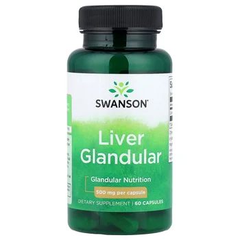 Liver Glandular, 500 mg, 60 Capsules