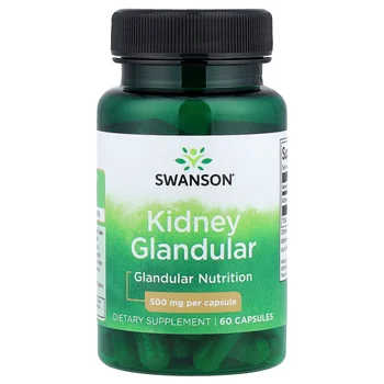 Kidney Glandular, 500 mg, 60 Capsules