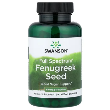 Full Spectrum® Fenugreek Seed, 90 Vegan Capsules (610 mg per Capsule)